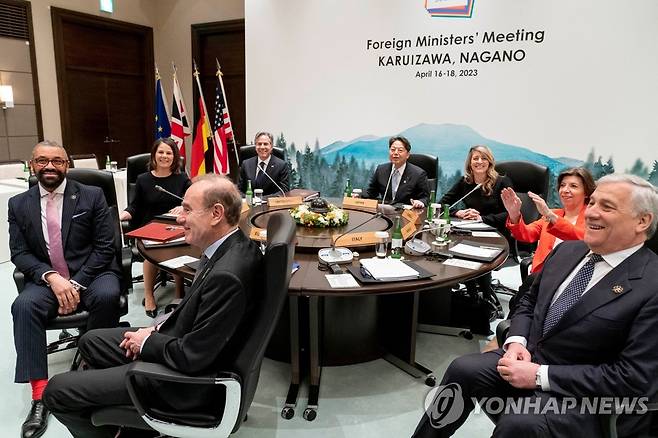 G7 외교장관 회담 [로이터=연합뉴스 자료사진. 재판매 및 DB 금지]