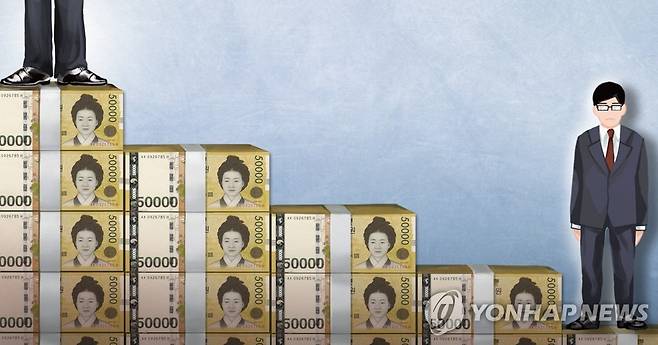 임금 격차(PG) [장현경. 정연주 제작] 일러스트