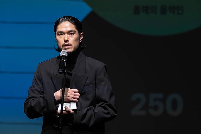 250은 제20회 한국대중음악상에서 올해의 음반, 올해의 음악인, 최우수 일렉트로닉 음반, 최우수 일렉트로닉 노래 부문까지 4관왕을 차지했다. 한국대중음악상 제공