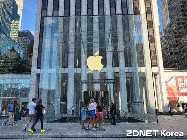 애플 매장 뉴욕(사진=지디넷코리아)
