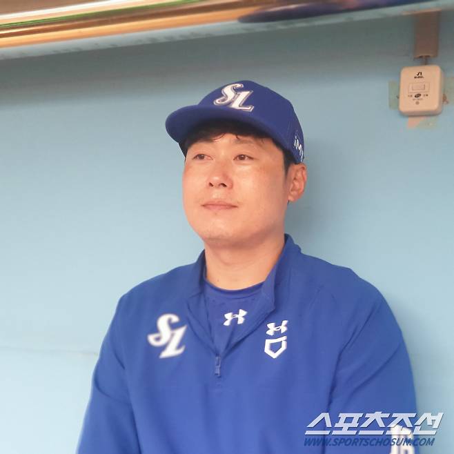 대구 라이온즈파크에서 인터뷰 하는 이원석. 대구=정현석 기자 hschung@sportschosun.com