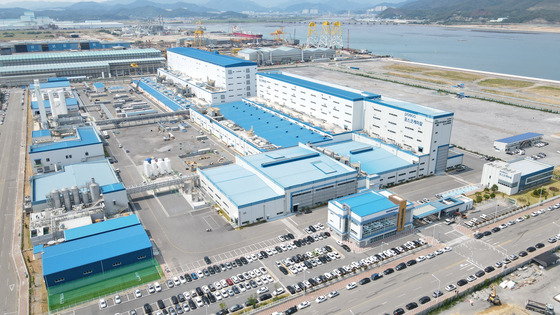 An aerial view of Posco Future M's cathode plant in Gwangyang, South Jeolla. [POSCO FUTURE M]