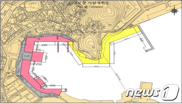 다대포항 개발계획도(부산해수청 제공)