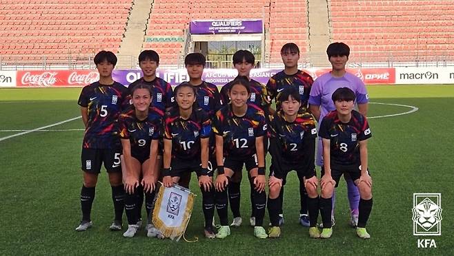 한국 U16 대표팀(대한축구협회 제공)