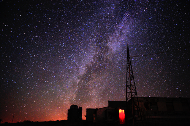 우즈베키스탄 마이다낙 천문대의 밤하늘. ⓒ임명신