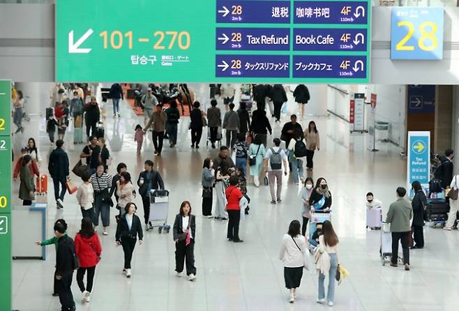 5월 황금연휴에 인천국제공항 이용객이 하루 15만명에 달할 전망이다.  /사진=뉴스1