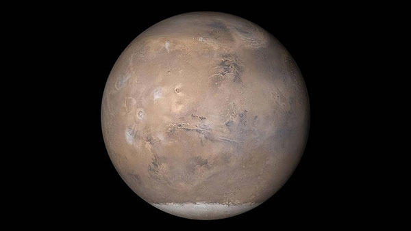 화성전역조사선(Mars Global Surveyor)이 찍은 화성 [NASA/JPL/MSSS 제공]