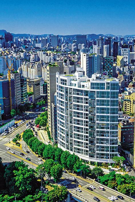 강남구 청담동에 소재한 고가주택 ‘더펜트하우스청담’ 전경 [현대건설 홈페이지 제공]