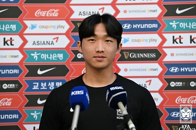 ▲ 1일 U-20 대표팀 소집 훈련에 합류한 김용학 ⓒ 대한축구협회