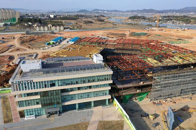 문재인 정부 시절 국정과제로써 전남 나주시에 문을 연 한국에너지공과대학교(한전공대) 모습/연합뉴스