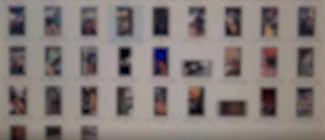 제주경찰청이 압수한 아동 청소년 성 착취물 파일 목록 일부.