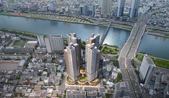 빌리브 리버런트 조감도 [사진 = 신세계건설]