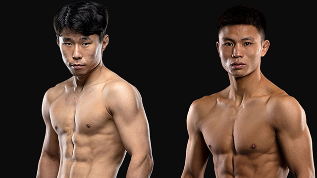 원챔피언십 종합격투기 플라이급 우성훈(왼쪽), 후융. 사진=ONE Championship 제공