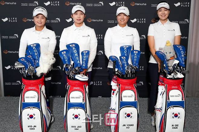 왼쪽부터 최혜진, 김효주, 고진영, 전인지. (사진=LPGA)