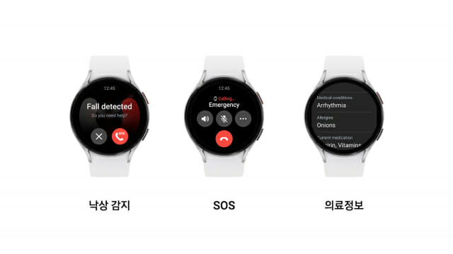 원 UI 5 워치(One UI 5 Watch) 안전 기능 (사진=삼성전자)