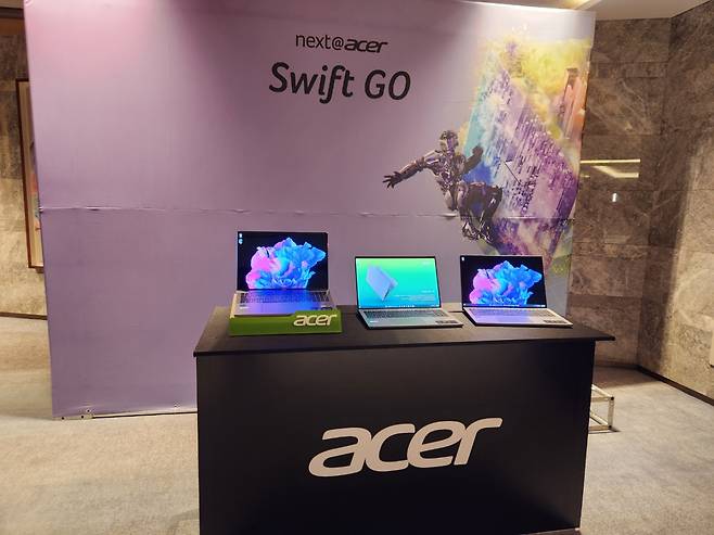 에이서(acer) ‘SWIFT GO’ 라인업. [이영기 기자/20ki@]