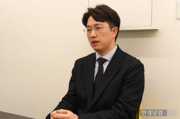 집토스 진태인 아파트팀 팀장이 전세 시장에 대해 설명하고 있다. 사진=유채영 한경닷컴 기자
