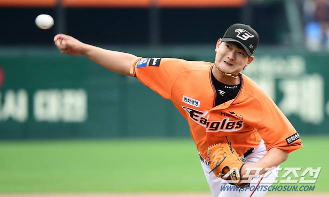 6회 문동주에 이어 등판해 1이닝 무실점을 기록한 김서현. 대전=최문영 기자deer@sportschosun.com