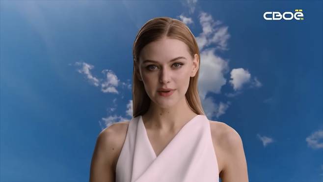 러시아의 한 지역 채널이 최근 공개한 미모의 AI(인공지능) 기상캐스터가 화제다. /사진=스타브로폴 지역 채널 유튜브