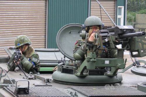 훈련하는 대만 군인들. 연합뉴스