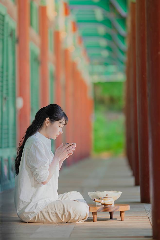 문화유산 방문 캠페인 홍보대사 김민하 배우. (문화재청 제공)