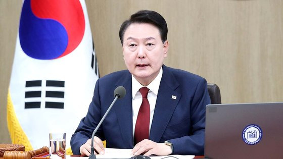 윤석열 대통령, 제19회 국무회의 9일 오전 윤석열 대통령이 서울 용산구 대통령실에서 열린 제19회 국무회의에서 모두발언을 하고 있다. 2023.5.9 대통령실사진기자단