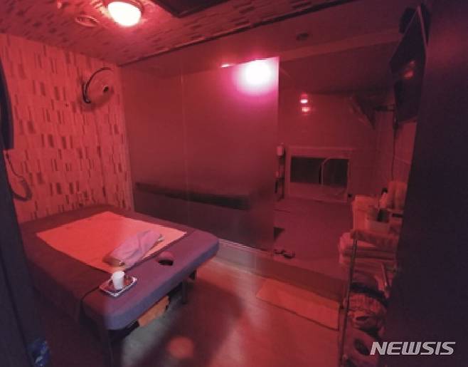 의정부 성매매업소 현장. /사진=뉴시스(의정부경찰서 제공)