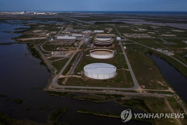 텍사스 프리포트 지역에 있는 비축유 저장시설 [연합뉴스 자료사진]