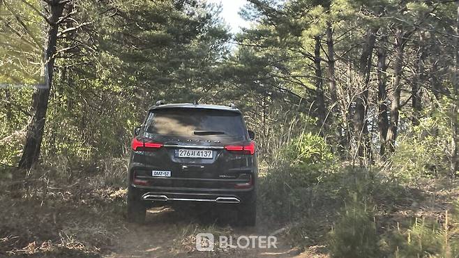 렉스턴 뉴 아레나 오프로드 주행 모습 (사진=조재환 기자)