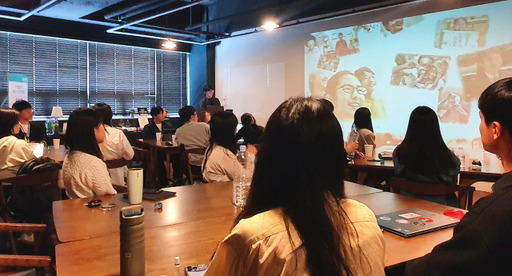 지난 12일 오후 수원 경기캠퍼스프라자 402호에서 ‘기아챌린지 ECO서포터즈’ 발대식이 진행되고 있다. 송상호기자