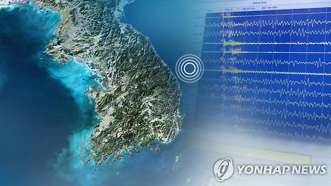 동해 지진(CG) [연합뉴스TV 제공]