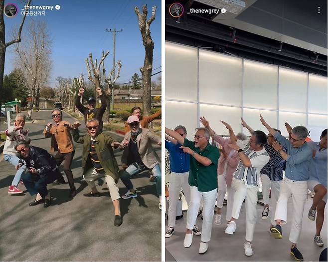 시니어 인플루언서  아저씨즈 는 인스타그램 릴스, 틱톡 등에 다채로운 숏폼 콘텐츠를 선보인다_출처 : 더뉴그레이