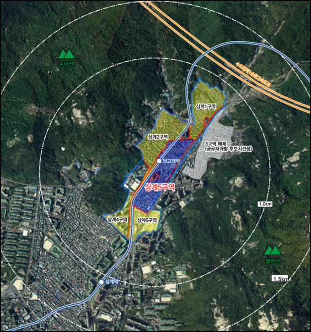 상계5재정비촉진구역 위치도. 서울시 제공