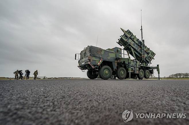 러시아 킨잘 격추했다는 패트리엇 미사일 방어체계 [AP 연합뉴스 자료사진. 재판매 및 DB 금지]