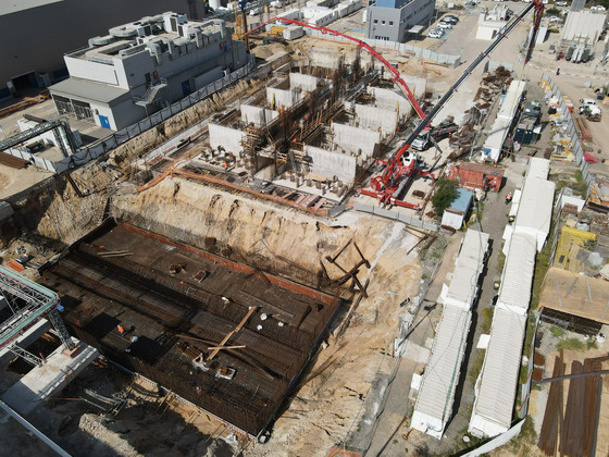 The seawater desalination plant in Israel where LG Chem will supply its reverse osmosis is pictured. [LG CHEM]