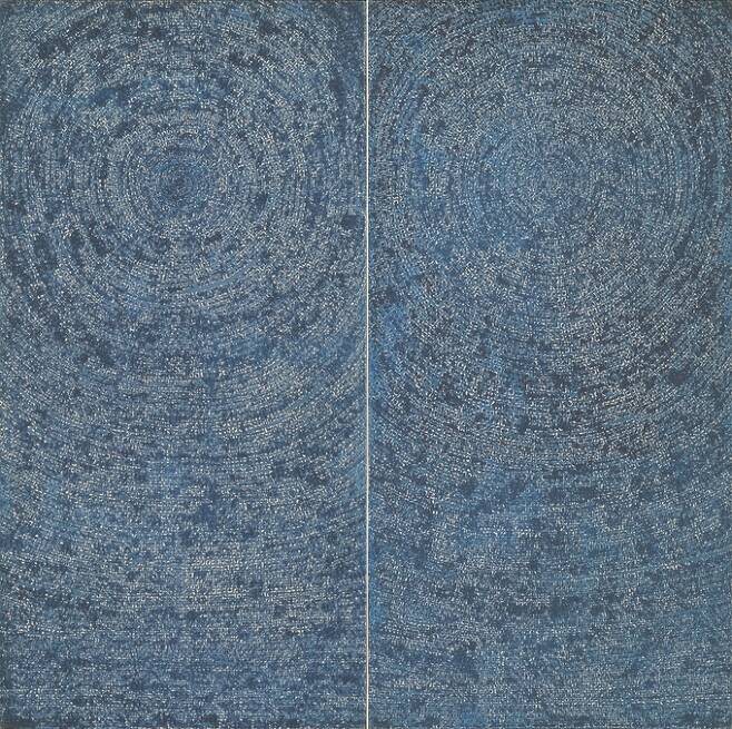 5–IV–71 #200 (1971, 254x254cm). 1971 ȯ ȭ ȭ õѴ.  迭      οߴ.   ɿ     ɿ   Ѵ. ȭ    ϳ ϼ ٸ ۰  . ©Whanki FoundationWhanki Museum