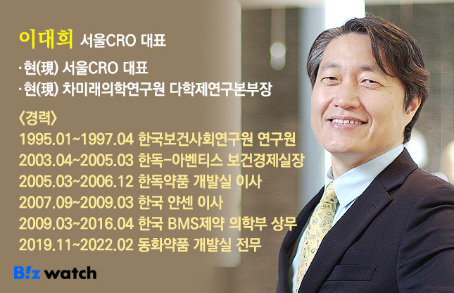 이대희 서울CRO 대표 프로필. /그래픽=비즈워치