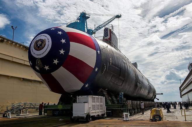 미 버지니아급 핵 추진 잠수함 존 워너(SSN 785) 자료사진. /로이터 연합뉴스