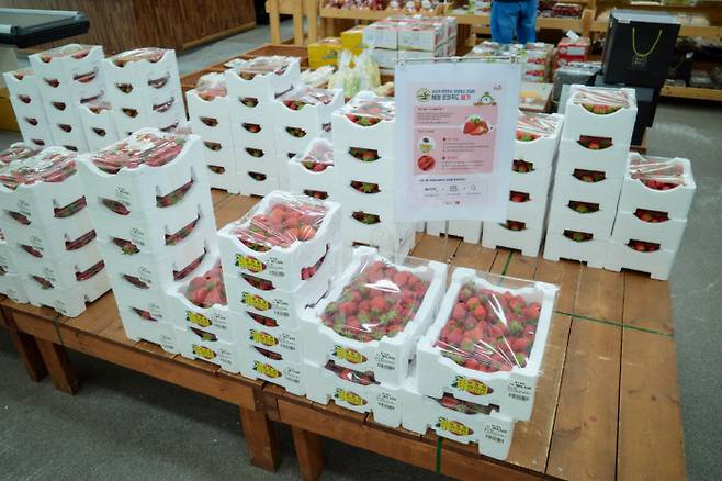 나주 오일장에서 딸기 1kg을 6000원에 샀다. 2월에는 상상도 못할 가격이다.