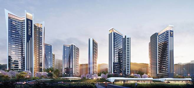 청량리 제8구역 주택재개발정비사업 투시도. 롯데건설