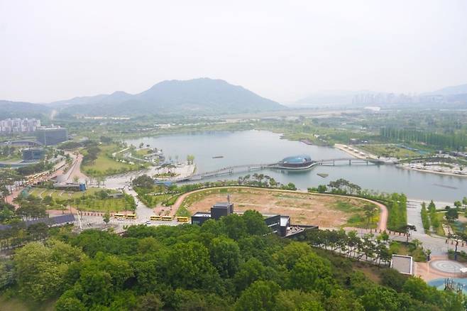 방에서 본 세종호수공원/사진=임수연 여행+ 인턴PD