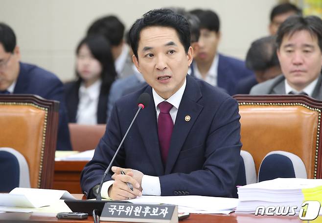 박민식 국가보훈부 장관 후보자가 22일 오전 서울 여의도 국회에서 열린 인사청문회에서 의원들의 질의에 답하고 있다. ⓒ News1 임세영 기자