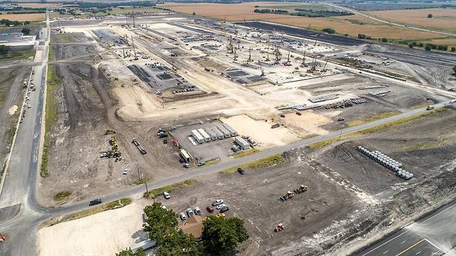 미국 테일러시에 짓고 있는 삼성전자 파운드리 공장. ⓒ삼성전자 제공