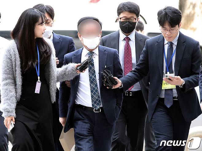 '백현동 개발사업 비리 의혹' 관련 핵심 로비스트로 지목된 김인섭 전 한국하우징기술 대표. 2023.4.14/뉴스1 ⓒ News1 박정호 기자