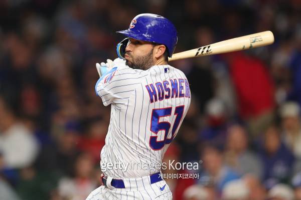 26일(한국시간) 양도지명로 처리, 사실상 시카고 컵스 생활에 마침표가 찍힌 에릭 호스머. 게티이미지&nbsp;