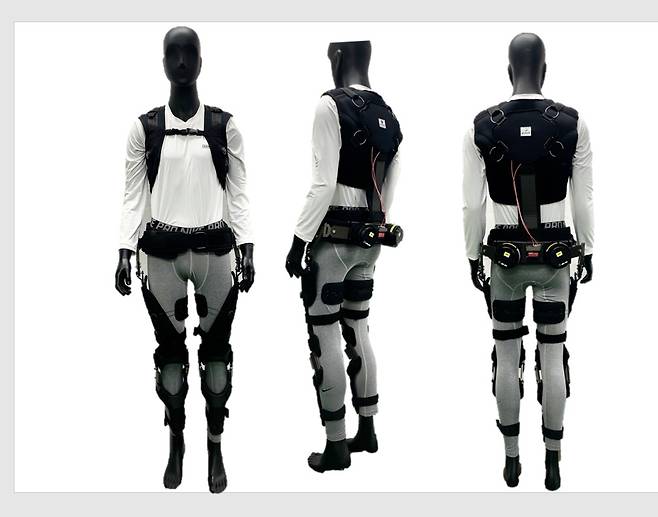 한국생산기술연구원이 선보이는 인체공학적 디자인을 적용한 웨어러블 로봇.[NST 제공]