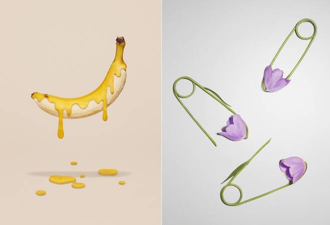 (왼쪽) 'PEEL(banana)', 'THE MOMENT'[서울미술관 제공. 재판매 및 DB 금지]
