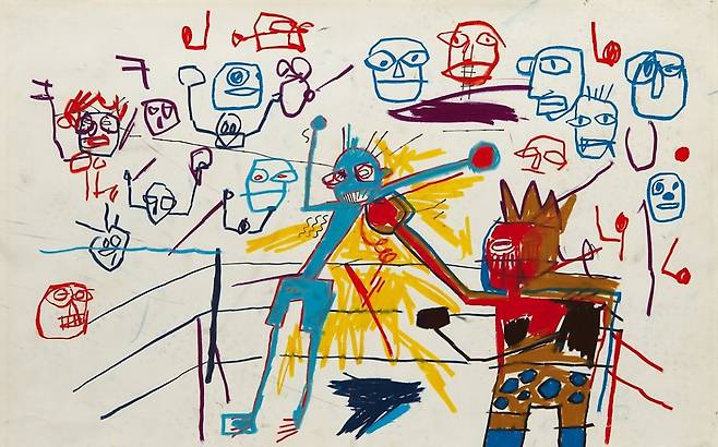 장 미쉘 바스키아, Untitled (Boxing Ring) [pinterest]