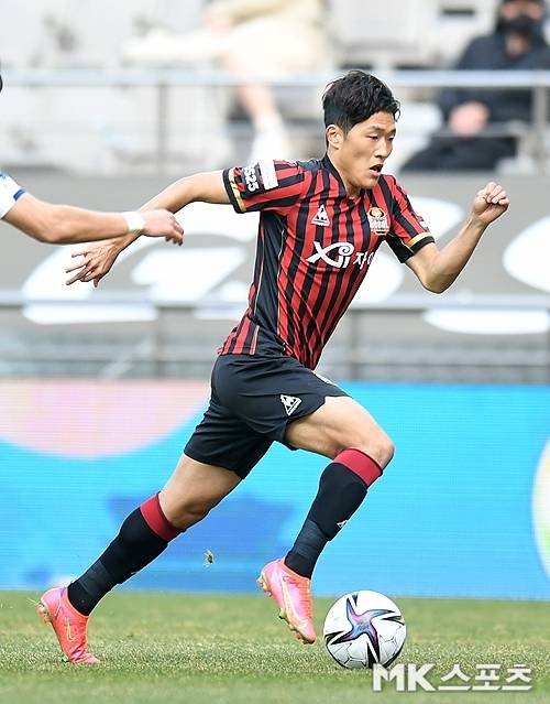 득점 1위 나성호가 28일 강원전에 선발 출격한다. 사진=천정환 기자