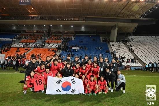 No.18 박승호. 그는 한국 U-20 축구대표팀과 함께했다. 사진=대한축구협회 제공